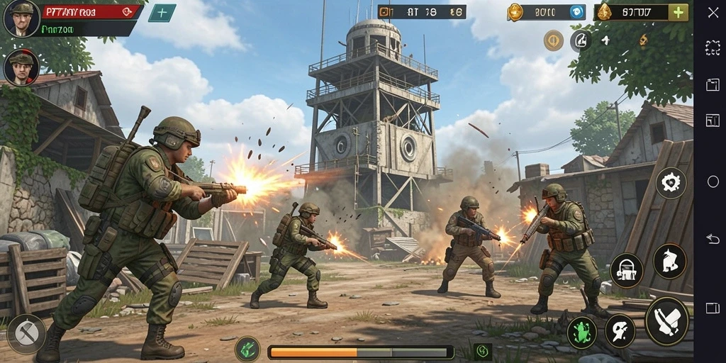 Screenshot PT707 menampilkan aksi seru dalam strategi Tower Defense.