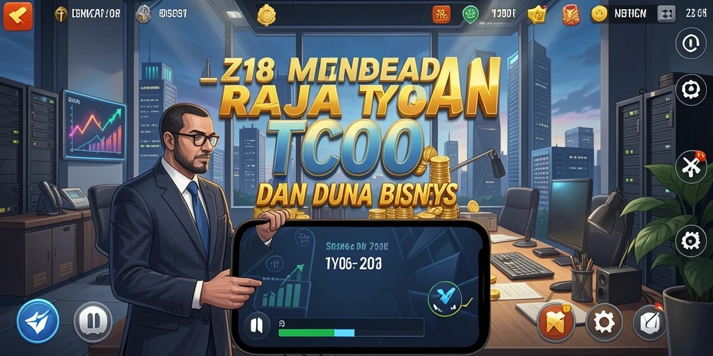 Gambar utama Z18 menunjukkan pemain membangun kerajaan bisnis Tycoon.